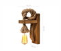 Opviq KN14 Lámpara de pared de madera de abeto Marrón y Oro